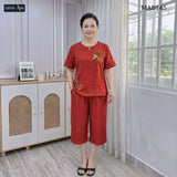 Đồ Bộ Vải Đũi Linen  MAB14