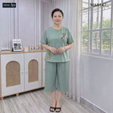 Đồ Bộ Vải Đũi Linen  MAB14