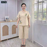 Đồ Bộ Vải Đũi Linen  MAB14