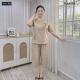 Đồ Bộ Vải Đũi Linen  MAB14