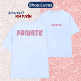 Áo Thun Kim Tuyến In Chữ PRIVATE