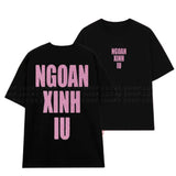 Áo Thun Kim Tuyến In Chữ NGOAN XINH IU