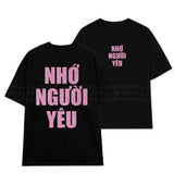 Áo Thun Kim Tuyến In Chữ NHỚ NGƯỜI YÊU