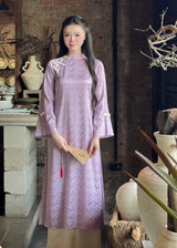 Purple Silk Modernize Ao Dai