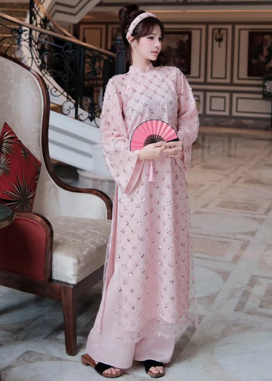 Sequined Modernized Ao Dai