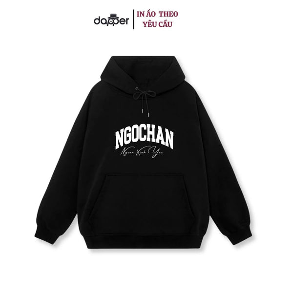 Áo Hoodie Nỉ Bông  In Tên Bạn & Người Yêu