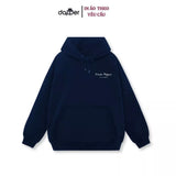 Áo Hoodie Chất Liệu Nỉ Lót Bông Dày, In Tên Bạn Và Người Thương