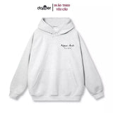 Áo Hoodie Chất Liệu Nỉ Lót Bông Dày, In Tên Bạn Và Người Thương