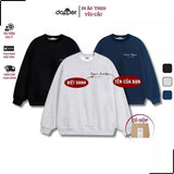 Áo Sweater Nỉ Bông Thiết Kế Logo In Tên + Biệt Danh