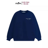 Áo Sweater Nỉ Bông Thiết Kế Logo In Tên + Biệt Danh