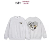 Áo Sweater Form Rộng Couple In Tên + Ảnh Của Bạn