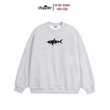 Áo Sweater Streetwear In Hình Cá Mập Shark