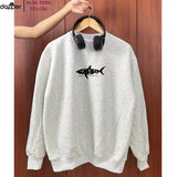 Áo Sweater Streetwear In Hình Cá Mập Shark