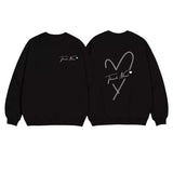 Áo Sweater Thời Trang Unisex In Tên Trái Tim Cắt Couple