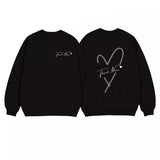 Áo Sweater Thời Trang Unisex In Tên Trái Tim Cắt Couple
