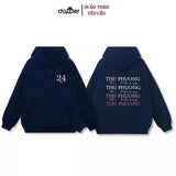 Áo Hoodie Nam Nữ Form Basic Chất Nỉ Bông Hình In Tên