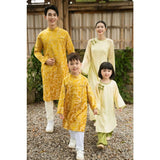 Yellow Dragon Ao Dai For Family