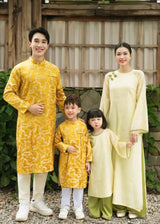 Yellow Dragon Ao Dai For Family