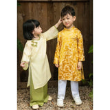 Yellow Dragon Ao Dai For Family