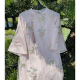 Pink Organza Modernize Ao Dai