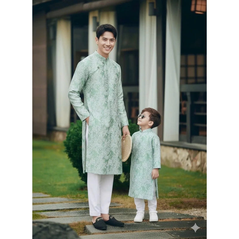 Mint Ao Dai For Family