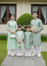 Mint Ao Dai For Family