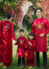 Dragon Embroider Ao Dai For Family