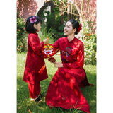 Dragon Embroider Ao Dai For Family