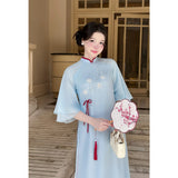 Blue Modernize Ao Dai