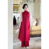 Floral Silk Modernize Ao Dai