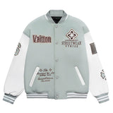 Streetwear Varsity Jacket – Mint & White
