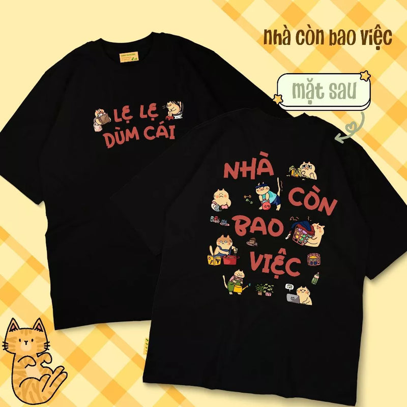 Áo thun Nhà Còn Bao Việc