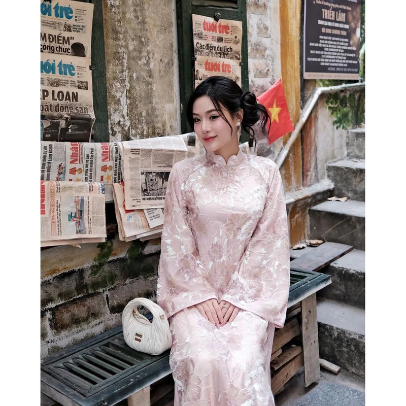 Sequined Modernized Ao Dai