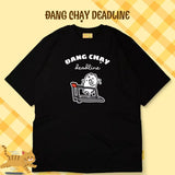 Áo Thun Mèo Mập Đang Chạy Deadline