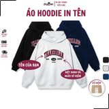 Áo Hoodie In Tên Chất Liệu Nỉ Bông