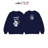 Áo Sweater Gấu Bóng Chày