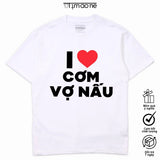 Áo Thun I Love Cơm Vợ Nấu
