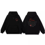 Áo Hoodie In Ngày Tháng Chất Liệu Nỉ Bông