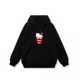 Áo Hoodie Hello Kitty Chất Nỉ Lót Bông Mềm,Ôm Trái Tim