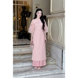 Floral Modernized Ao Dai