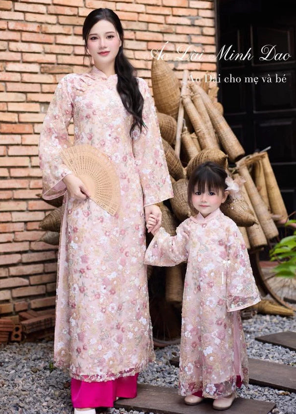 Sequined Modernized Ao Dai