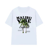 Áo Thun Mùa Hè Đi Biển Trái Cây Hình Cây Dừa Malibu