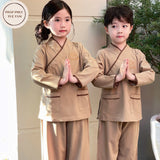 Đồ Lam Thêu Hoa Sen ADIDAPHAT Cho Bé