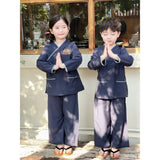 Đồ Lam Thêu Hoa Sen ADIDAPHAT Cho Bé
