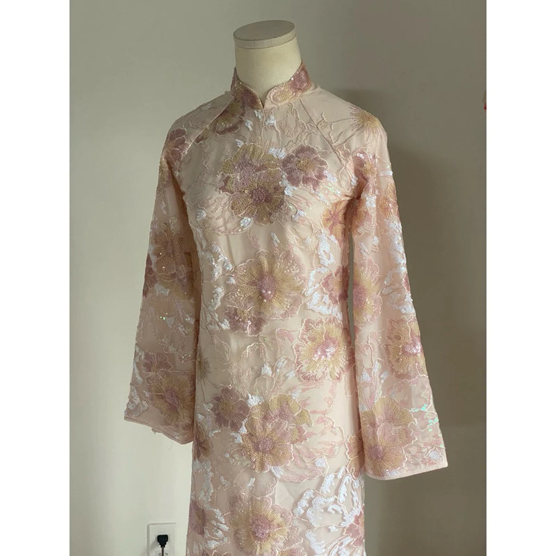 Sequined Modernized Ao Dai