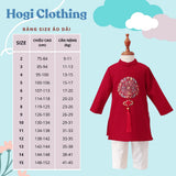 Red- White Ao Dai For Boy