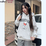 Áo Hoodie In Tên Chất Nỉ Bông  In Tên + Ảnh Cún Sắc Nét