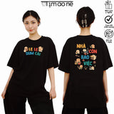 Áo Thun Nhà Còn Bao Việc Câu - In 2 Mặt