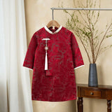 Red- White Ao Dai For Boy