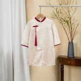 Red- White Ao Dai For Boy